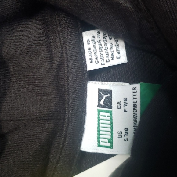 NWT PUMA kids sweatshirt in Black - Picture 3 of 5